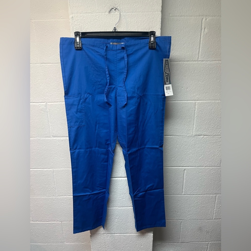 Landau Royal Blue Drawstring Jogger Scrub Pants